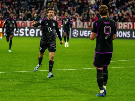 Tor zum 1:0 durch Harry Kane (FC Bayern Muenchen, 09), GER, FC Bayern Muenchen (FCB) vs. Galatasaray Istanbul, Fussball, Champions League, Gruppenphase, Spielzeit 2023 2024, 08.11.2023, DFB DFL regulations prohibit any use of photographs as image sequences and or quasi-video., GER, FC Bayern Muenchen (FCB) vs. Galatasaray Istanbul, Fussball, Champions League, Gruppenphase, Spielzeit 2023 2024, 08.11.2023 Muenchen Copyright: xEibner-Pressefoto SaschaxWaltherx EP_EER