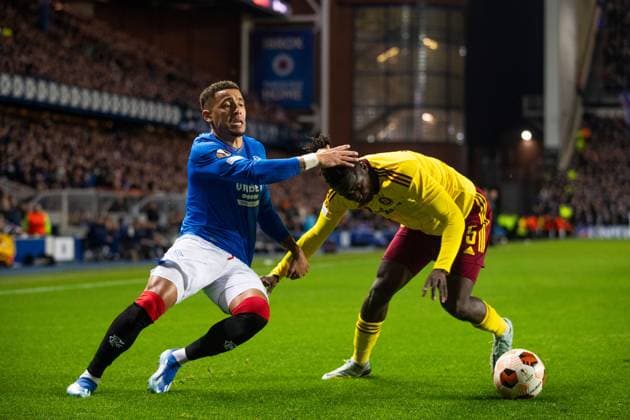 EDITORIAL USE ONLY No use with unauthorised audio, video, data, fixture lists, club league logos or live services. Online in-match use limited to 120 images, no video emulation. No use in betting, games or single club league player publications. Rangers v Sparta Prague, UEFA Europa League, Group C, Football, Ibrox Stadium, Glasgow, UK - 09 Nov 2023 EDITORIAL USE ONLY No use with unauthorised audio, video, data, fixture lists, club league logos or live services. Online in-match use limited to 120 images, no video emulation. No use in betting, games or single club league player publications. Copyright: xKirkxO Rourke RangersxFC Shutterstockx 14199951bk