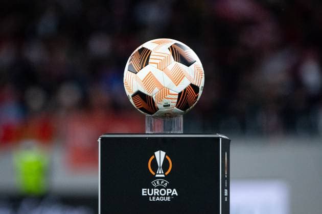 Symbolbild Ball auf Stele, GER, SC Freiburg vs FK TSC Backa Topola, Fussball UEFA Europa League, Gruppe A, 4. Spieltag, Saison 2023 2024, 09.11.2023 GER, SC Freiburg vs FK TSC Backa Topola, Fussball UEFA Europa League, Gruppe A, 4. Spieltag, Saison 2023 2024, 09.11.2023 Freiburg Copyright: xEibner-Pressefoto Memmlerx EP_MMR
