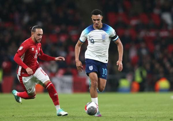 England v Malta, UEFA EURO, EM, Europameisterschaft,Fussball 2024 European qualifier - Group C, Wembley Stadium, London, UK. - 17th November 2023 Trent Alexander-Arnold of England. - England v Malta, UEFA EURO 2024 European qualifier - Group C, Wembley Stadium, London, UK. - 17th November 2023. London Wembley Stadium UK Copyright: xDanxWeirx CP_England_Malta_102
