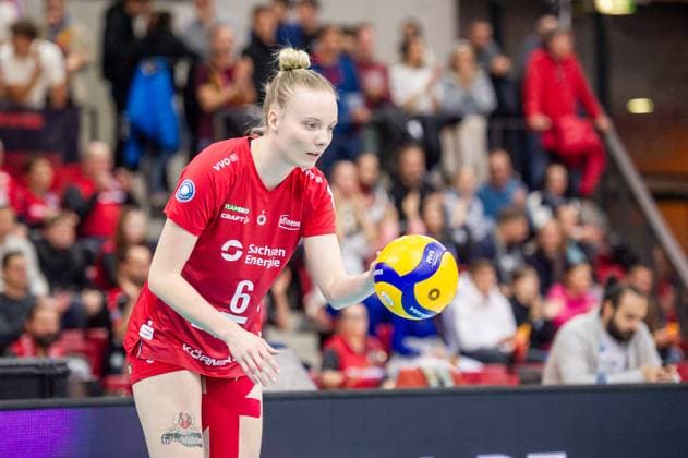Allianz MTV Stuttgart - Dresdner SC, Volleyball Bundesliga, Frauen, VBL, Saison 2023 24, 18.11.2023, Stuttgart (SCHARRena), DEU Allianz MTV Stuttgart - Dresdner SC, Sport, Volleyball Bundesliga, Frauen, VBL, Saison 2023 24, 18.11.2023, Stuttgart (SCHARRena), DEU Stuttgart Copyright: xSandyxDinkelackerx EP_SDR