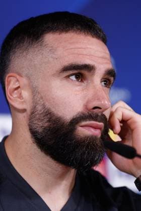 November 28, 2023, VALDEBEBAS, MADRID, SPAIN: Daniel Carvajal attends his press conference, PK, Pressekonferenz during the training day before the UEFA Champions League, Group C, football match to play between Real Madrid and SSC Napoli at Ciudad Deportiva Real Madrid on November 28, 2023, in Valdebebas, Madrid, Spain. VALDEBEBAS SPAIN - ZUMAa181 20231128_zaa_a181_033 Copyright: xOscarxJ.xBarrosox