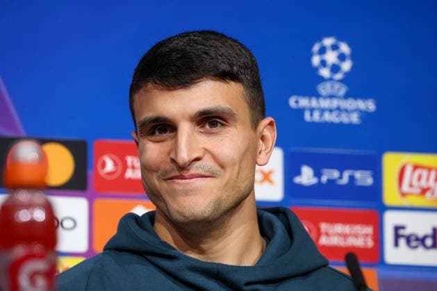 Mohamed Elyounoussi (FC Kopenhagen, 10), Internationale Pressekonferenz. FC Kopenhagen, Fussball, UEFA Champions League, Vorrunde, 5. Spieltag, Saison 23 24, 28.11.2023, FC Kobenhavn Internationale Pressekonferenz. FC Kopenhagen, Fussball, UEFA Champions League, Vorrunde, 5. Spieltag, Saison 23 24, 28.11.2023 Muenchen Copyright: xEibner-Pressefoto JennixMaulx EP_JML