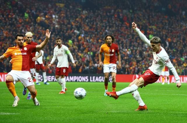 EDITORIAL USE ONLY No use with unauthorised audio, video, data, fixture lists, club league logos or live services. Online in-match use limited to 120 images, no video emulation. No use in betting, games or single club league player publications. Galatasaray v Manchester United, ManU UEFA Champions League, Group A, Football, RAMS Park, Istanbul, Turkiye - 29 Nov 2023 EDITORIAL USE ONLY No use with unauthorised audio, video, data, fixture lists, club league logos or live services. Online in-match use limited to 120 images, no video emulation. No use in betting, games or single club league player publications. Copyright: xKieranxMcManus Shutterstockx 14232507u