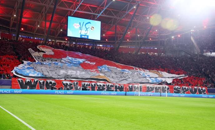 RB Leipzig - Young Boys Bern Champions League Leipzig, 13.12.2023, Red Bull Arena, Fussball , UEFA Champions League, Gruppe G , 6. Spieltag, RB Leipzig vs. Young Boys Bern , Im Bild: Fans von RB Leipzig. , Foto nur zur redaktionellen Nutzung bestimmt! . , UEFA regulations prohibit any use of photographs as image sequences and or quasi-video ,