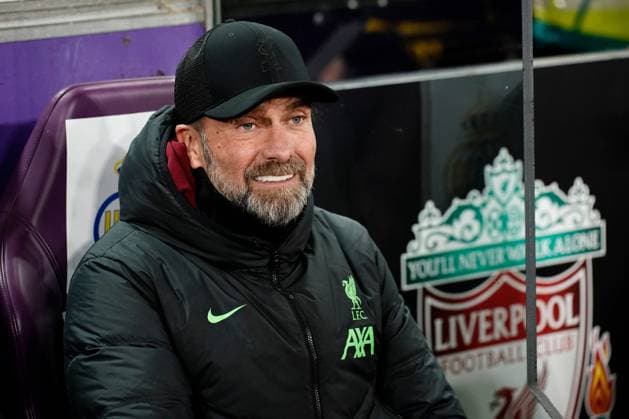 Liverpool coach Jurgen Klopp Union Saint-Gilloise v Liverpool, UEFA Europa League, Group E, Football, Lotto Park, Brussels, Belgium - 14 Dec 2023 EDITORIAL USE ONLY No use with unauthorised audio, video, data, fixture lists, club league logos or live services. Online in-match use limited to 120 images, no video emulation. No use in betting, games or single club league player publications. Copyright: xDavexWinter Shutterstockx 14254246q