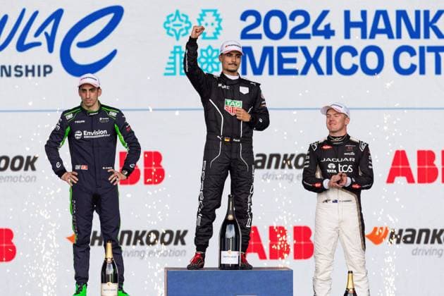 WEHRLEIN Pascal (ger), TAG HEUER Porsche Formula E Team, Porsche 99X Electric, portrait CASSIDY Nick (nzl), Jaguar TCS Racing, Jaguar I-Type 6, portrait BUEMI Sebastien (swi), Envision Racing, Jaguar I-Type 6, portrait during the 2024 Hankook Mexico City ePrix, 1st meeting of the 2023-24 ABB FIA Formula E World Championship, WM, Weltmeisterschaft on the Autodromo Hermanos Rodriguez from January 11 to 13, in Mexico City, Mexico - 2024 FORMULA E HANKOOK MEXICO CITY ePRIX DPPI Panoramic 03424001_JFR62591
