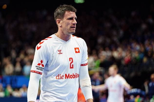 Andy Schmid (Schweiz, 02) GER, Schweiz vs. Frankreich, Handball, Maenner, EHF Euro 2024, Gruppe A, Spieltag 2, 14.01.2024 GER, Schweiz vs. Frankreich, Handball, Maenner, EHF Euro 2024, Gruppe A, Spieltag 2, 14.01.2024 Berlin Copyright: xEibner-Pressefoto MarcelxvonxFehrnx EP_MFN