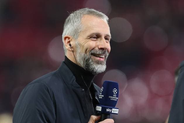 13.02.2024, xtgx, Fussball UEFA Champions League 1 8 Finale, RB Leipzig - Real Madrid emspor, v.l. Marco Rose (Leipzig, Trainer) Portrait, Portraet, Einzelbild lacht, laechelt, positiv, zufrieden (DFL DFB REGULATIONS PROHIBIT ANY USE OF PHOTOGRAPHS as IMAGE SEQUENCES and or QUASI-VIDEO) Leipzig