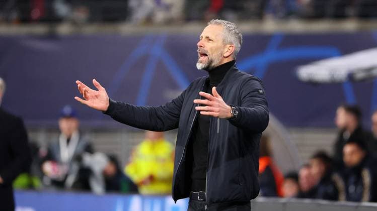 RB Leipzig - Real Madrid Champions League Leipzig, 13.02.2024, Red Bull Arena, Fussball, UEFA Champions League, Achtelfinale , RB Leipzig vs. Real Madrid , Im Bild: Trainer Marco Rose, RB Leipzig. , Only editorial use. , UEFA regulations prohibit any use of photographs as image sequences and or quasi-video ,