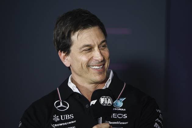 WOLFF Toto (aut), Team Principal & CEO of Mercedes AMG F1 Team, portrait press conference, PK, Pressekonferenz during the Formula 1 Gulf Air Bahrain Grand Prix 2024, 1st round of the 2024 FIA Formula One World Championship, WM, Weltmeisterschaft from February 29 to March 2, 2024 on the Bahrain International Circuit, in Sakhir, Bahrain - F1 - BAHRAIN GRAND PRIX 2024 DPPI Panoramic 240229_R01BAHRAIN__BR32475