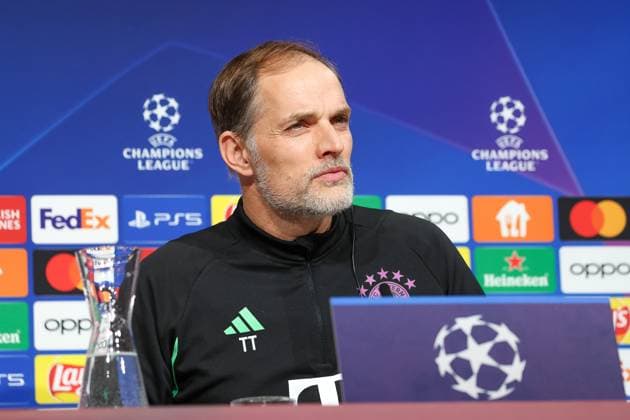 Thomas Tuchel (FC Bayern Muenchen, Cheftrainer) bei der Pressekonferenz, Internationale Pressekonferenz. FC Bayern Muenchen, Fussball, UEFA Champions League, Achtelfinale Rueckspiel, Saison 23 24, 04.03.2024 , Internationale Pressekonferenz. FC Bayern Muenchen, Fussball, UEFA Champions League, Achtelfinale Rueckspiel, Saison 23 24, 04.03.2024 Muenchen Copyright: xEibner-Pressefoto JennixMaulx EP_JML