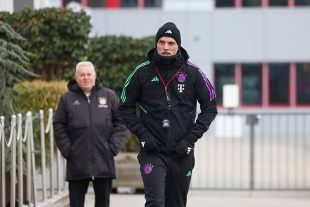 Thomas Tuchel (FC Bayern Muenchen, Cheftrainer), Abschlusstraining. FC Bayern Muenchen, Fussball, UEFA Champions League, Achtelfinale Rueckspiel, Saison 23 24, 04.03.2024, Abschlusstraining. FC Bayern Muenchen, Fussball, UEFA Champions League, Achtelfinale Rueckspiel, Saison 23 24, 04.03.2024 Muenchen Copyright: xEibner-Pressefoto JennixMaulx EP_JML
