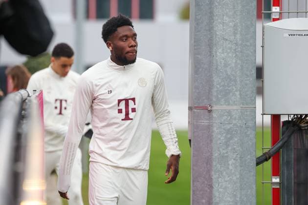Alphonso Davies (FC Bayern Muenchen, 19)m Abschlusstraining. FC Bayern Muenchen, Fussball, UEFA Champions League, Achtelfinale Rueckspiel, Saison 23 24, 04.03.2024, Abschlusstraining. FC Bayern Muenchen, Fussball, UEFA Champions League, Achtelfinale Rueckspiel, Saison 23 24, 04.03.2024 Muenchen Copyright: xEibner-Pressefoto JennixMaulx EP_JML