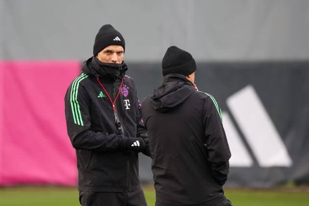 Sport Bilder des Tages Thomas Tuchel (FC Bayern Muenchen, Cheftrainer), Abschlusstraining. FC Bayern Muenchen, Fussball, UEFA Champions League, Achtelfinale Rueckspiel, Saison 23 24, 04.03.2024, Abschlusstraining. FC Bayern Muenchen, Fussball, UEFA Champions League, Achtelfinale Rueckspiel, Saison 23 24, 04.03.2024 Muenchen Copyright: xEibner-Pressefoto JennixMaulx EP_JML