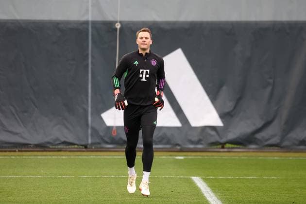 Manuel Neuer (FC Bayern Muenchen, 01), Abschlusstraining. FC Bayern Muenchen, Fussball, UEFA Champions League, Achtelfinale Rueckspiel, Saison 23 24, 04.03.2024, Abschlusstraining. FC Bayern Muenchen, Fussball, UEFA Champions League, Achtelfinale Rueckspiel, Saison 23 24, 04.03.2024 Muenchen Copyright: xEibner-Pressefoto JennixMaulx EP_JML