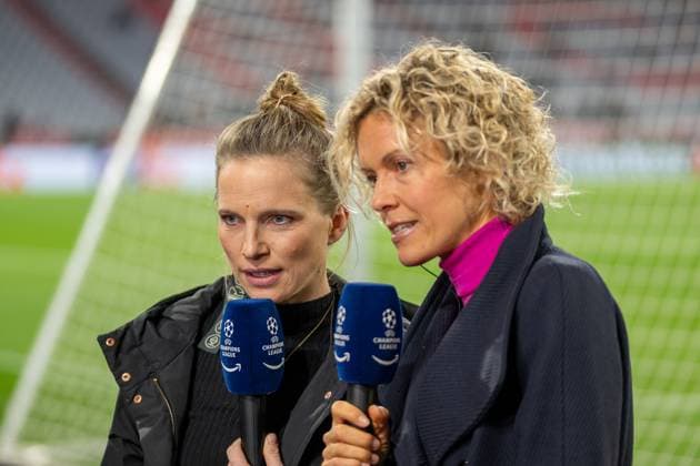 Tabea Kemme, Annika Zimmermann, GER, FC Bayern Muenchen (FCB) vs. Lazio Rome (SSL), Fussball, UEFA Champions League, Achtelfinal Rueckspiel, Saison 2023 2024, 05.03.2024, DFB DFL regulations prohibit any use of photographs as image sequences and or quasi-video., GER, FC Bayern Muenchen (FCB) vs. Lazio Rome (SSL), Fussball, UEFA Champions League, Achtelfinal Rueckspiel, Saison 2023 2024, 05.03.2024 Muenchen Copyright: xEibner-Pressefoto SaschaxWaltherx EP_EER