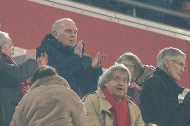 Uli Hoeness (FC Bayern Muenchen, Ehrenpraesidenten), GER, FC Bayern Muenchen (FCB) vs. Lazio Rome (SSL), Fussball, UEFA Champions League, Achtelfinal Rueckspiel, Saison 2023 2024, 05.03.2024, DFB DFL regulations prohibit any use of photographs as image sequences and or quasi-video., GER, FC Bayern Muenchen (FCB) vs. Lazio Rome (SSL), Fussball, UEFA Champions League, Achtelfinal Rueckspiel, Saison 2023 2024, 05.03.2024 Muenchen Copyright: xEibner-Pressefoto SaschaxWaltherx EP_EER