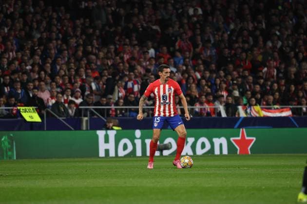 Champions League match between Atletico Madrid vs Inter 03 13 2024 Madrid, second leg of the 2023 24 Champions League round of 16, football match between CF Atletico Madrid vs FC Internazionale Milano at the Civita Metropolitano stadium in Madrid In picture : Stefan Savic of Atletico de Madrid Madrid stadio Civitas Metropolitano di Madrid madrid SPAGNA Copyright: xFABIOxSASSOxFabioxSassox 2L8A9999