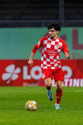 UEFA Youth League, Viertelfinale, 1. FSV Mainz 05 - FC Porto, 13.03.2024, Mainz Aiman Dardari (1. FSV Mainz 05 U19, 10) UEFA Youth League, Viertelfinale, 1. FSV Mainz 05 - FC Porto, U19, Under 19; 13.03.2024, Mainz, Stadion am Bruchweg Copyright: xBEAUTIFULxSPORTS Hahnex
