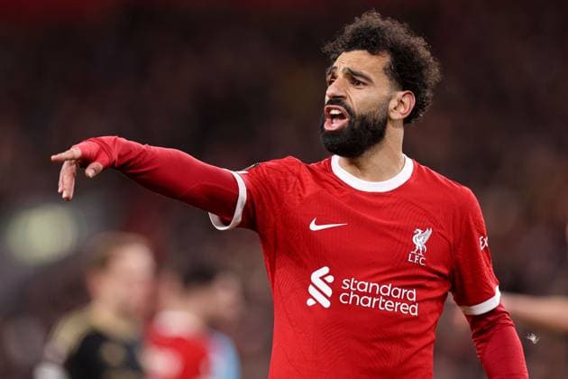 Mohamed Salah of Liverpool Liverpool v Sparta Prague, UEFA Europa League, Round of 16, Second Leg, Football, Anfield, Liverpool, UK - 14 Mar 2024 EDITORIAL USE ONLY No use with unauthorised audio, video, data, fixture lists, club league logos or live services. Online in-match use limited to 120 images, no video emulation. No use in betting, games or single club league player publications. Copyright: xPaulxCurrie Shutterstockx 14385501cb