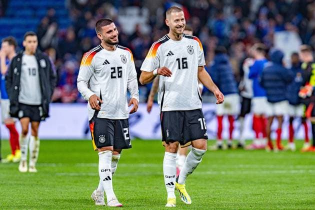 Deniz Undav (Deutschland, 26) Waldemar Anton (Deutschland, 16) Frankreich vs. Deutschland, Herren, Fussball, Testspiel, 23.03.2024 Frankreich vs. Deutschland, Herren, Fussball, Testspiel, 23.03.2024 Lyonn Copyright: xEibner-Pressefoto BahhoxKarax EP_FRA