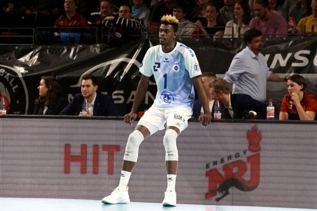DEU, DVV, 1.VBL, BR Volleys vs. VfB Friedrichshafen, 15.04.2024, Max-Schmeling-Halle, Berlin, DEU, DVV, 1.VBL, BR Volleys vs. VfB Friedrichshafen, im Bild Jose Israel Masso Alvarez (Friedrichshafen 1) Foto: Juergen Engler nordphoto GmbH