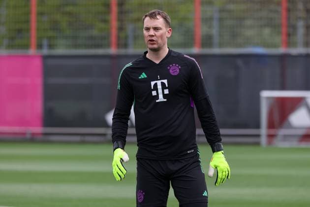 Manuel Neuer (FC Bayern Muenchen, 01), Abschlusstraining, FC Bayern Muenchen, Fussball, UEFA Champions League, Viertelfinale Rueckspiel, Saison 23 24, 16.04.2024, Abschlusstraining, FC Bayern Muenchen, Fussball, UEFA Champions League, Viertelfinale Rueckspiel, Saison 23 24, 16.04.2024 Muenchen Copyright: xEibner-Pressefoto JennixMaulx EP_JML