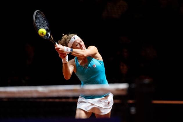 Laura Siegemund (im Bild), Laura Siegemund (Deutschland), Barbora Krejcikova (Tschechien) vs Fang-Hsien Wu (Taiwan), Yifan Xu (China), Damen Doppel, Runde 2, GER, Porsche Tennis Grand Prix Stuttgart, WTA, Tennis Damen 500, 16.04.2024 GER, Porsche Tennis Grand Prix, WTA 500, 16.04.2024 Stuttgart Copyright: xEibner-Pressefoto Memmlerx EP_MMR
