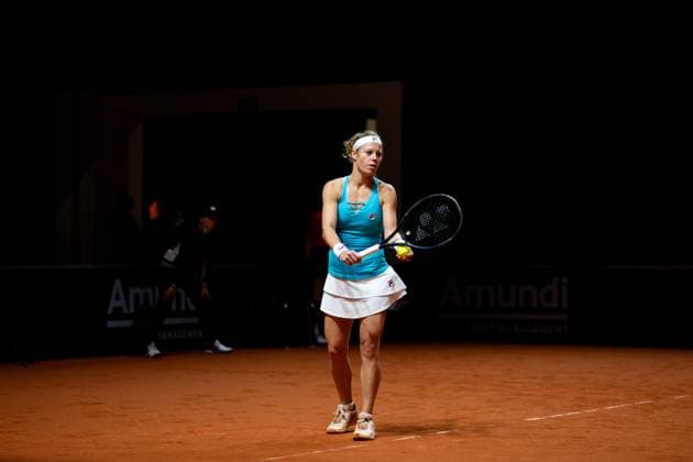 Laura Siegemund (im Bild), Laura Siegemund (Deutschland), Barbora Krejcikova (Tschechien) vs Fang-Hsien Wu (Taiwan), Yifan Xu (China), Damen Doppel, Runde 2, GER, Porsche Tennis Grand Prix Stuttgart, WTA, Tennis Damen 500, 16.04.2024 GER, Porsche Tennis Grand Prix, WTA 500, 16.04.2024 Stuttgart Copyright: xEibner-Pressefoto Memmlerx EP_MMR