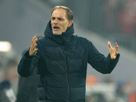 Thomas Tuchel (FC Bayern Muenchen, Chef-Trainer), ist enttäuscht enttaeuscht, unzufrieden, negative Emotionen, GER, FC Bayern Muenchen (FCB) vs. FC Arsenal (ARS), Fussball, UEFA Champions League, Viertelfinal Rueckspiel, Saison 2023 2024, 17.04.2024, DFB DFL regulations prohibit any use of photographs as image sequences and or quasi-video., GER, FC Bayern Muenchen (FCB) vs. FC Arsenal (ARS), Fussball, UEFA Champions League, Viertelfinal Rueckspiel, Saison 2023 2024, 17.04.2024 Muenchen Copyright: xEibner-Pressefoto SaschaxWaltherx EP_EER