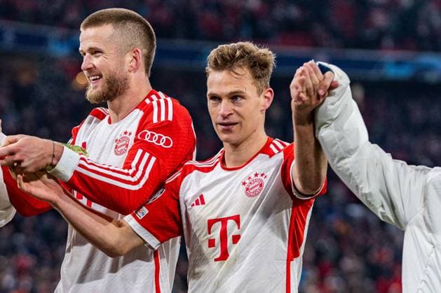 Eric Dier (FC Bayern Muenchen, 15) Joshua Kimmich (FC Bayern Muenchen, 6) FC Bayern Muenchen vs. FC Arsenal, Fussball, UEFA Champions League, Viertelfinale Quarterfinal, 17.04.2024 FC Bayern Muenchen vs. FC Arsenal, Fussball, UEFA Champions League, Viertelfinale Quarterfinal, 17.04.2024 München Copyright: xEibner-Pressefoto BahhoxKarax EP_BKA