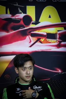 press conference, PK, Pressekonferenz ZHOU Guanyu (chi), Stake F1 Team Kick Sauber C44, portrait, during the Formula 1 Lenovo Chinese Grand Prix 2024, 5th round of the 2024 Formula One World Championship, WM, Weltmeisterschaft from April 19 to 21, 2024 on the Shanghai International Circuit, in Shanghai, China - F1 - CHINESE GRAND PRIX 2024 DPPI Panoramic 00485