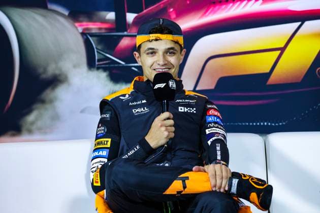 NORRIS Lando (gbr), McLaren F1 Team MCL38, portrait press conference, PK, Pressekonferenz during the Formula 1 Lenovo Chinese Grand Prix 2024, 5th round of the 2024 Formula One World Championship, WM, Weltmeisterschaft from April 19 to 21, 2024 on the Shanghai International Circuit, in Shanghai, China - F1 - CHINESE GRAND PRIX 2024 DPPI Panoramic 13325
