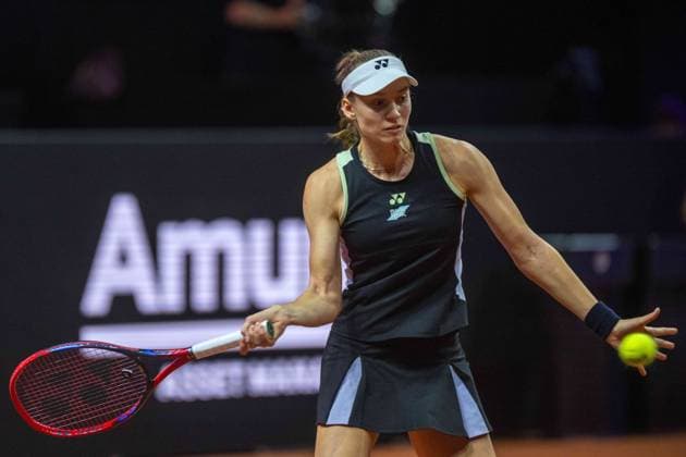Elena Rybakina (KAZ). xettx, Deutschland, Stuttgart, 21.04.2024, Tennis, Porsche Tennis Grand Prix, Day 9, 2024, Finale, E.Rybakina-M.Kostyuk, Porsche Arena Foto: A2 Bildagentur Peter Hartenfelser