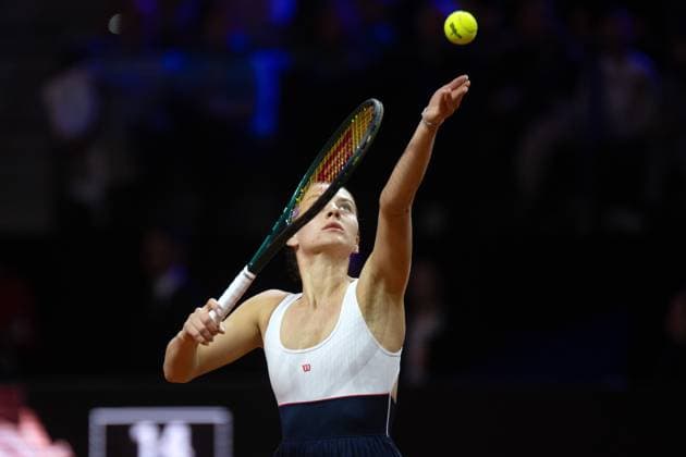 Marta Kostyuk (UKR). xettx, Deutschland, Stuttgart, 21.04.2024, Tennis, Porsche Tennis Grand Prix, Day 9, 2024, Finale, E.Rybakina-M.Kostyuk, Porsche Arena Foto: A2 Bildagentur Peter Hartenfelser