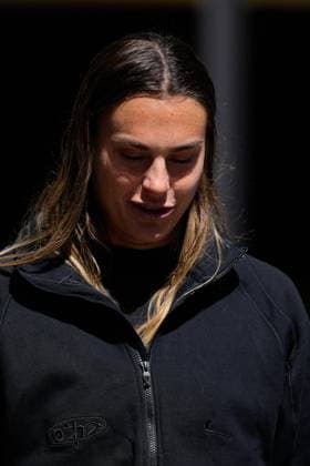 April 23, 2024, Madrid, Madrid, SPAIN: Aryna Sabalenka of Belarus attends during the Mutua Madrid Open 2024, ATP, Tennis Herren Masters 1000 and WTA, Tennis Damen 1000, tournament celebrated at Caja Magica on April 23, 2024 in Madrid, Spain. Madrid SPAIN - ZUMAa181 20240423_zaa_a181_042 Copyright: xOscarxJ.xBarrosox