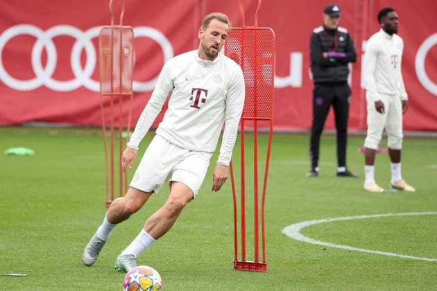 Harry Kane (FC Bayern Muenchen, 09), Abschlusstraining, FC Bayern Muenchen, Fussball, UEFA Champions League, Halbfinale Rueckspiel, Saison 23 24, 07.05.2024, Abschlusstraining, FC Bayern Muenchen, Fussball, UEFA Champions League, Halbfinale Rueckspiel, Saison 23 24, 07.05.2024 Muenchen Copyright: xEibner-Pressefoto JennixMaulx EP_JML