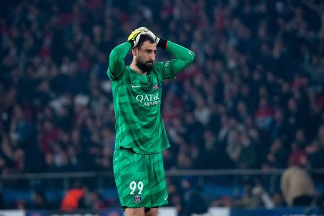 Gianluigi Donnarumma (Paris Saint Germain, 99) ist enttauescht ueber den Spielverlauf und die drohende Niederlage, FRA, Paris Saint Germain (PSG) vs Borussia Dortmund (BVB), Fussball, UEFA Champions League, Halbfinale Rueckspiel, Saison 2023 2024, 07.05.2024 FRA, Paris Saint Germain (PSG) vs Borussia Dortmund (BVB), Fussball, UEFA Champions League, Halbfinale Rueckspiel, Saison 2023 2024, 07.05.2024 Paris Copyright: xEibner-Pressefoto Memmlerx EP_MMR