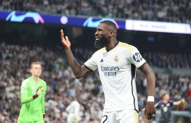 Antonio Ruediger (Real Madrid 22), Real Madrid vs. FC Bayern Muenchen, Championsleague-Halbfinale, Rueckspiel, Saison 2023-24, 8.5.2024, Real Madrid vs. FC Bayern Muenchen, Championsleague-Halbfinale, Rückspiel, Saison 2023-24, 8.5.2024, Copyright: xEibner-Pressefoto joergxNiebergax EP_JNL