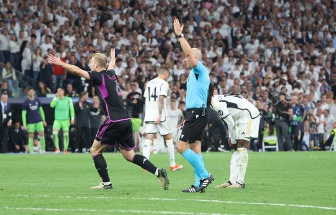 Kein Tor zum 2:2,, Real Madrid vs. FC Bayern Muenchen, Championsleague-Halbfinale, Rueckspiel, Saison 2023-24, 8.5.2024, Real Madrid vs. FC Bayern Muenchen, Championsleague-Halbfinale, Rückspiel, Saison 2023-24, 8.5.2024, Copyright: xEibner-Pressefoto joergxNiebergax EP_JNL