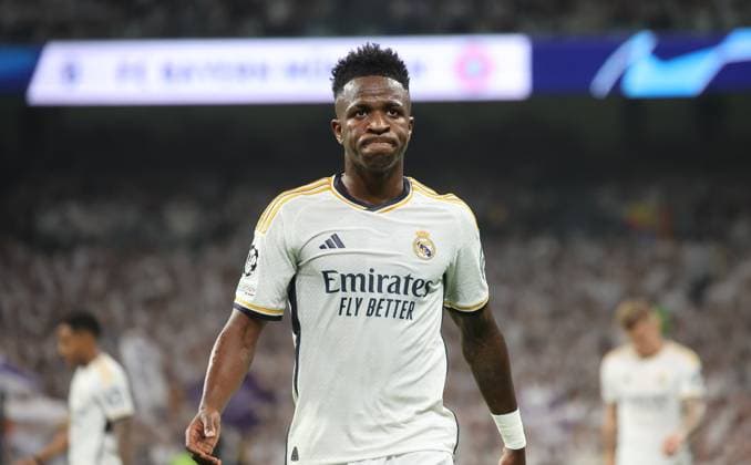 Vinicius Junior (Madrid 7), Real Madrid vs. FC Bayern Muenchen, Championsleague-Halbfinale, Rueckspiel, Saison 2023-24, 8.5.2024, Real Madrid vs. FC Bayern Muenchen, Championsleague-Halbfinale, Rückspiel, Saison 2023-24, 8.5.2024, Copyright: xEibner-Pressefoto joergxNiebergax EP_JNL