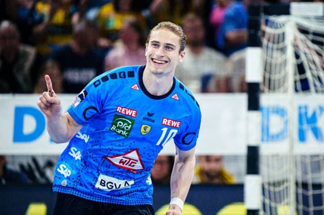 Torjubel Jubel Juri Knorr (Rhein-Neckar Loewen, 10) GER, THW Kiel vs. Rhein-Neckar Loewen, Handball, Bundesliga, Spieltag 30, Saison 2023 2024, 16.05.2024 GER, THW Kiel vs. Rhein-Neckar Loewen, Handball, Bundesliga, Spieltag 30, Saison 2023 2024, 16.05.2024 Kiel Copyright: xEibner-Pressefoto MarcelxvonxFehrnx EP_MFN