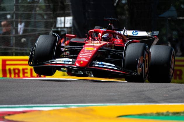 Charles Leclerc (Scuderia Ferrari HP, 16), ITA, Formel 1 Weltmeisterschaft, Grand Prix Emilia-Romagna Imola, Autodromo Enzo e Dino Ferrari, Freies Training, 17.05.2024 ITA, Formel 1 Weltmeisterschaft, Grand Prix Emilia-Romagna Imola, Autodromo Enzo e Dino Ferrari, Ankunft der Fahrer, 17.05.2024 Imola Copyright: xEibner-Pressefoto Memmlerx EP_MMR