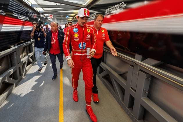 Charles Leclerc (Scuderia Ferrari HP, 16) nach der Pole Position, Grosser Preis von Monaco, Motorsport, Formel 1, Saison 2023, 25.05.2024 Grosser Preis von Monaco, Motorsport, Formel 1, Saison 2023, 25.05.2024 Monte Carlo Copyright: xEibner-Pressefoto AlexanderxNeisx EP_ANS