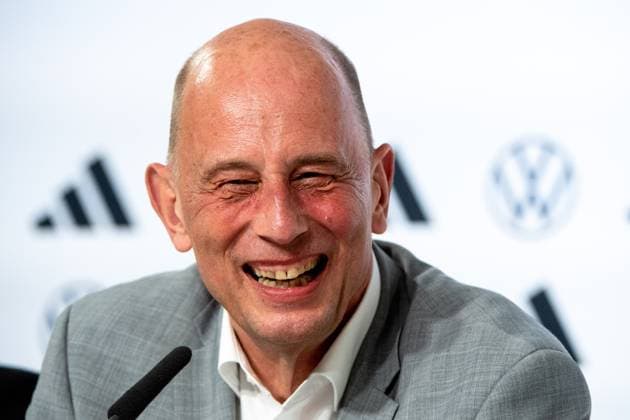 Wolfgang Tiefensee (SPD, Minister für Wirtschaft, Wissenschaft und Digitale Gesellschaft von Thueringen), GER, Pressekonferenz DFB Fussball Herren Nationalmannschaft Deutschland, Trainingslager Blankenhain, UEFA Fussball Europameisterschaft 2024, 27.05.2024 DFB regulations prohibit any use of photographs as image sequences and or quasi-video GER, Pressekonferenz DFB Fussball Herren Nationalmannschaft Deutschland, Trainingslager Blankenhain, UEFA Fussball Europameisterschaft 2024, 27.05.2024 Blankenhain Copyright: xEibner-Pressefoto Memmlerx EP_MMR