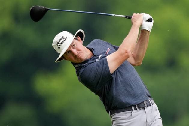June 2, 2024, Hamilton, On, CANADA: Joel Dahmen, of Clarkston, WA, tees off on the fourth hole during the final round of the Canadian Open in Hamilton, Ont., Sunday, June 2, 2024. Canada News - June 2, 2024 - ZUMAc35_ 20240602_zaf_c35_021 Copyright: xNathanxDenettex