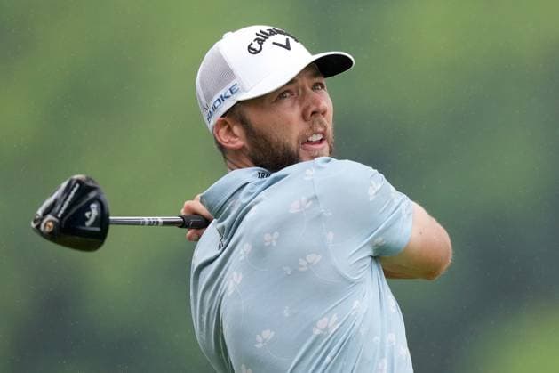 June 2, 2024, Hamilton, On, CANADA: Sam Burns, of Shreveport, LA, watches his tee off on the fourth hole during the final round of the Canadian Open in Hamilton, Ont., Sunday, June 2, 2024. Canada News - June 2, 2024 - ZUMAc35_ 20240602_zaf_c35_024 Copyright: xNathanxDenettex