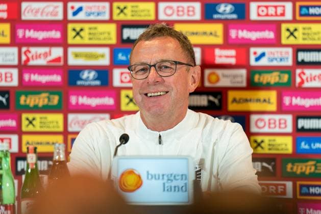 Sport Bilder des Tages SOCCER - AUT vs SRB, test match VIENNA,AUSTRIA,03.JUN.24 - SOCCER - OEFB International Friendly, Länderspiel, Nationalmannschaft match, Austria vs Serbia, preview, press conference, PK, Pressekonferenz Team AUT. Image shows head coach Ralf Rangnick (AUT). GEPAxpictures xJohannesxFriedl