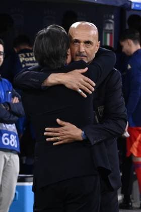 Italy v Turkiye - International Friendly, Länderspiel, Nationalmannschaft Vincenzo Montella, head coach (TUR), and Luciano Spalletti, head coach (ITA), are participating in the International Friendly Match between the Italy national team, Nationalteam and the Turkey National Team at Renato Dall Ara Stadium in Bologna, Italy, on June 4, 2024. Bologna Italy Italy Copyright: xDomenicoxCippitellix originalFilename:cippitelli-italyvst240604_npQhU.jpg